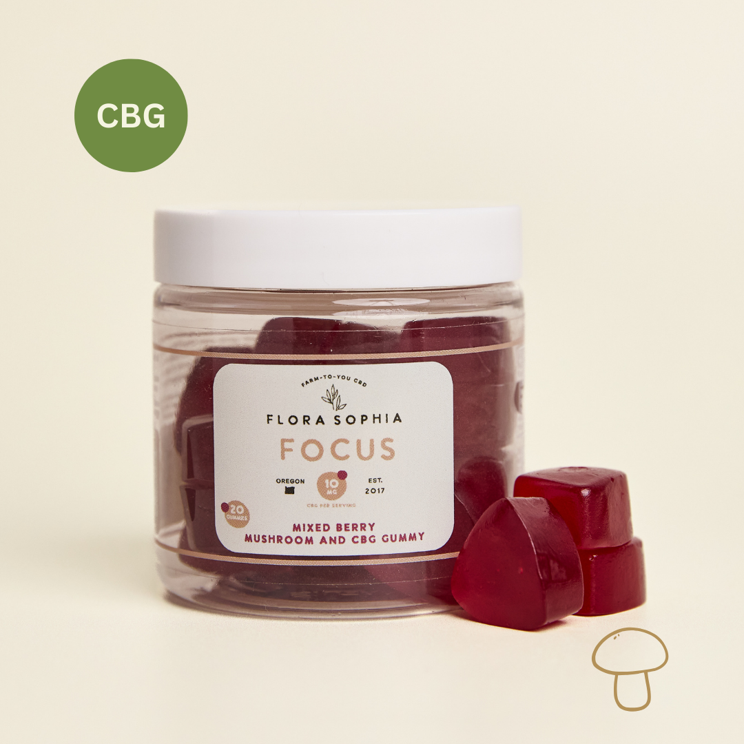 20 CT FOCUS Mushroom & CBG Gummies