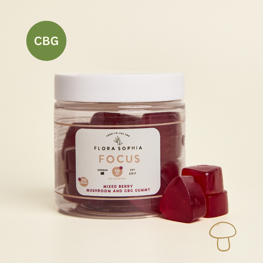 20 CT FOCUS Mushroom & CBG Gummies